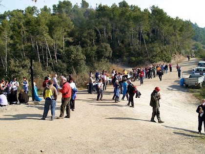 El lloc de l'esmorzar al Coll de la Creu d'en Querol El lloc de l'esmorzar al Coll de la Creu d'en Querol