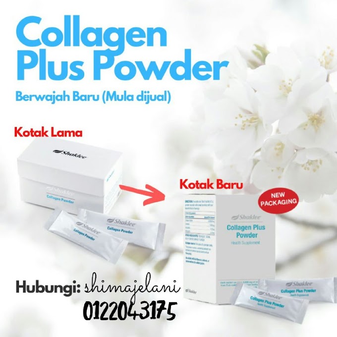 Collagen Plus Powder Shaklee Dah Ada Stok !