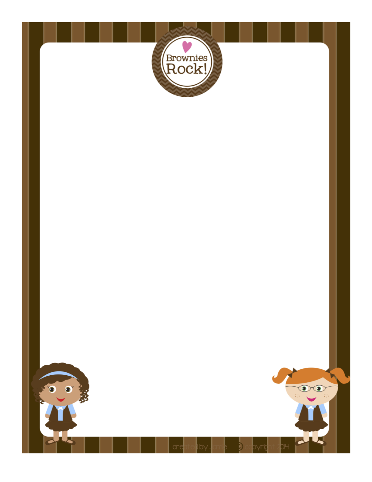 My Fashionable Designs Girl Scouts Brownies Stationery My Fashionable Designs Girl Scouts Brownies Stationery
