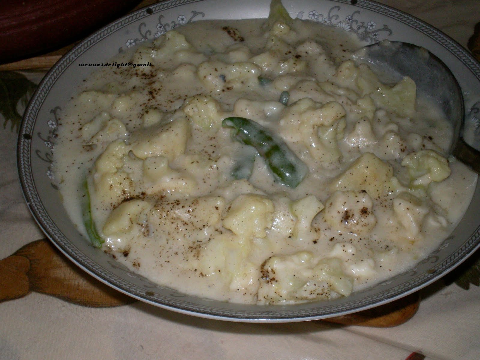 Foodie Delights Bangalore Life n Spice Cauliflower in White sauce