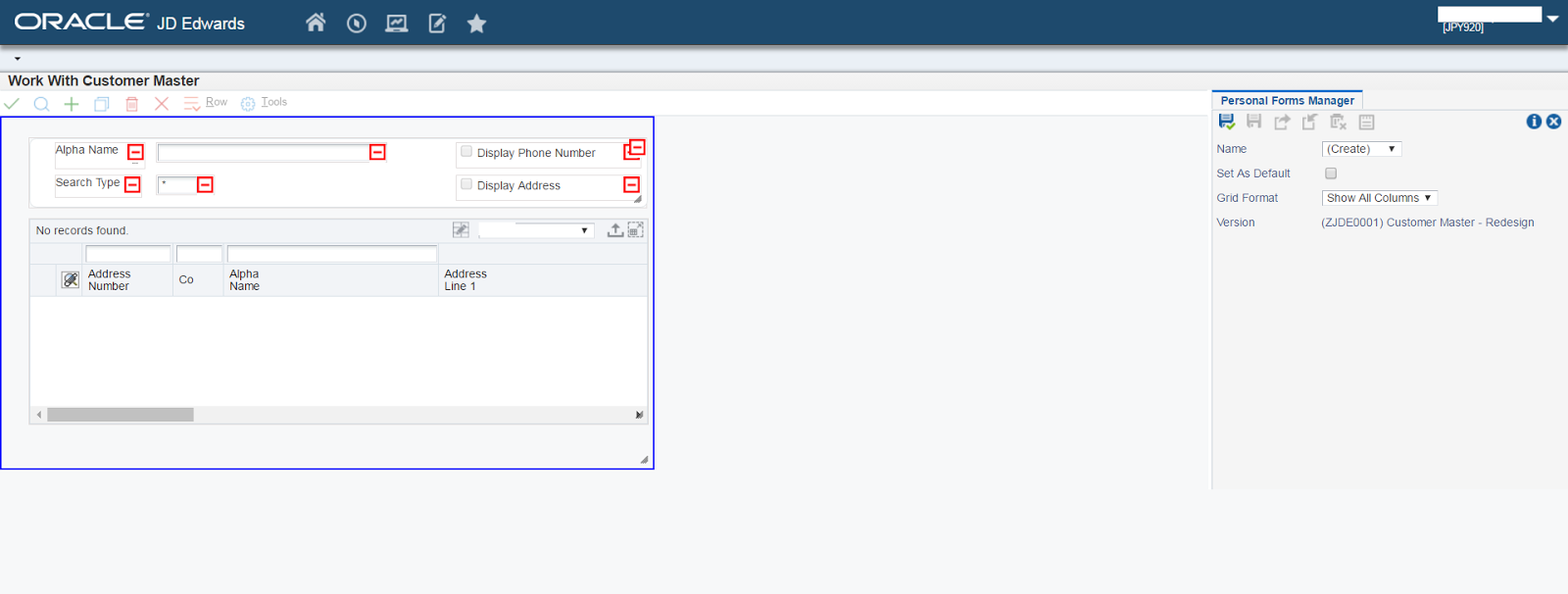 JDE & More [JD Edwards] Tools 9.2.1 Forms Personalitation