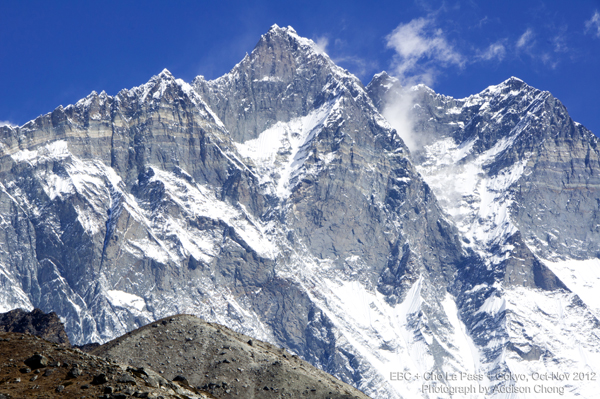 Lhotse as viewed from Dusum