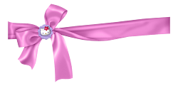 ribbon pink kitty hello transparent bow border background borders clipart clip backgrounds automatically pretty start oh format