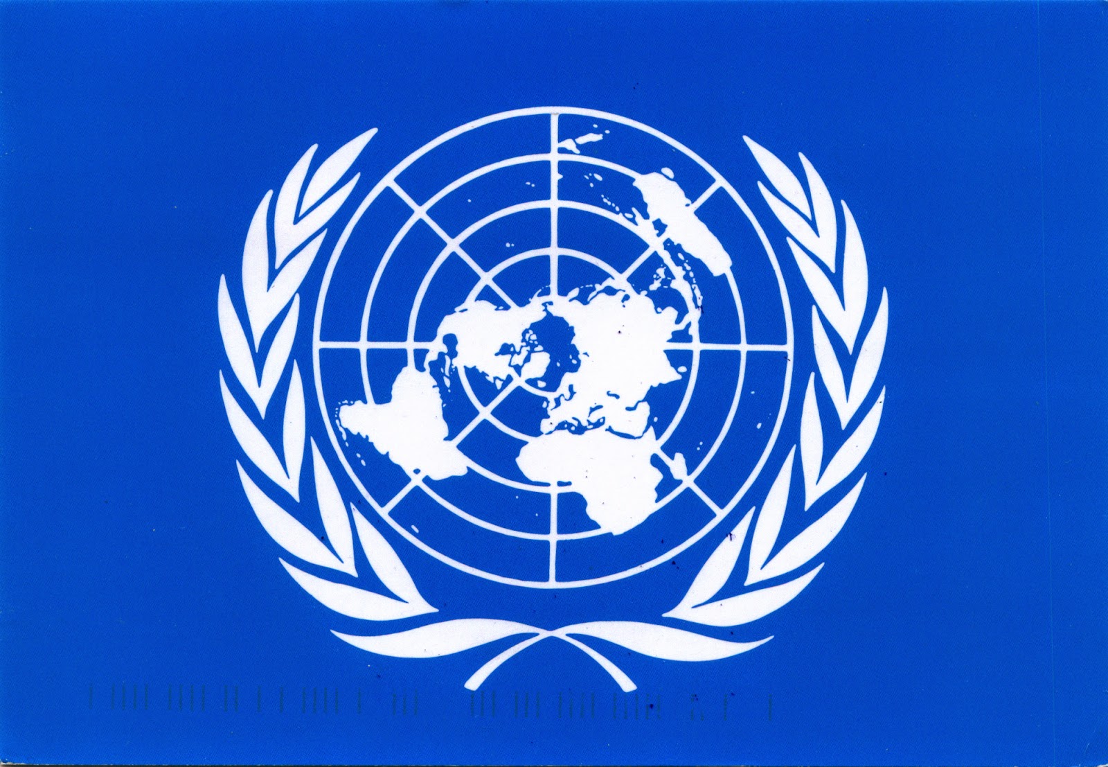 WORLD, COME TO MY HOME!: 1174-1176 UNITED NATIONS - The flag of the