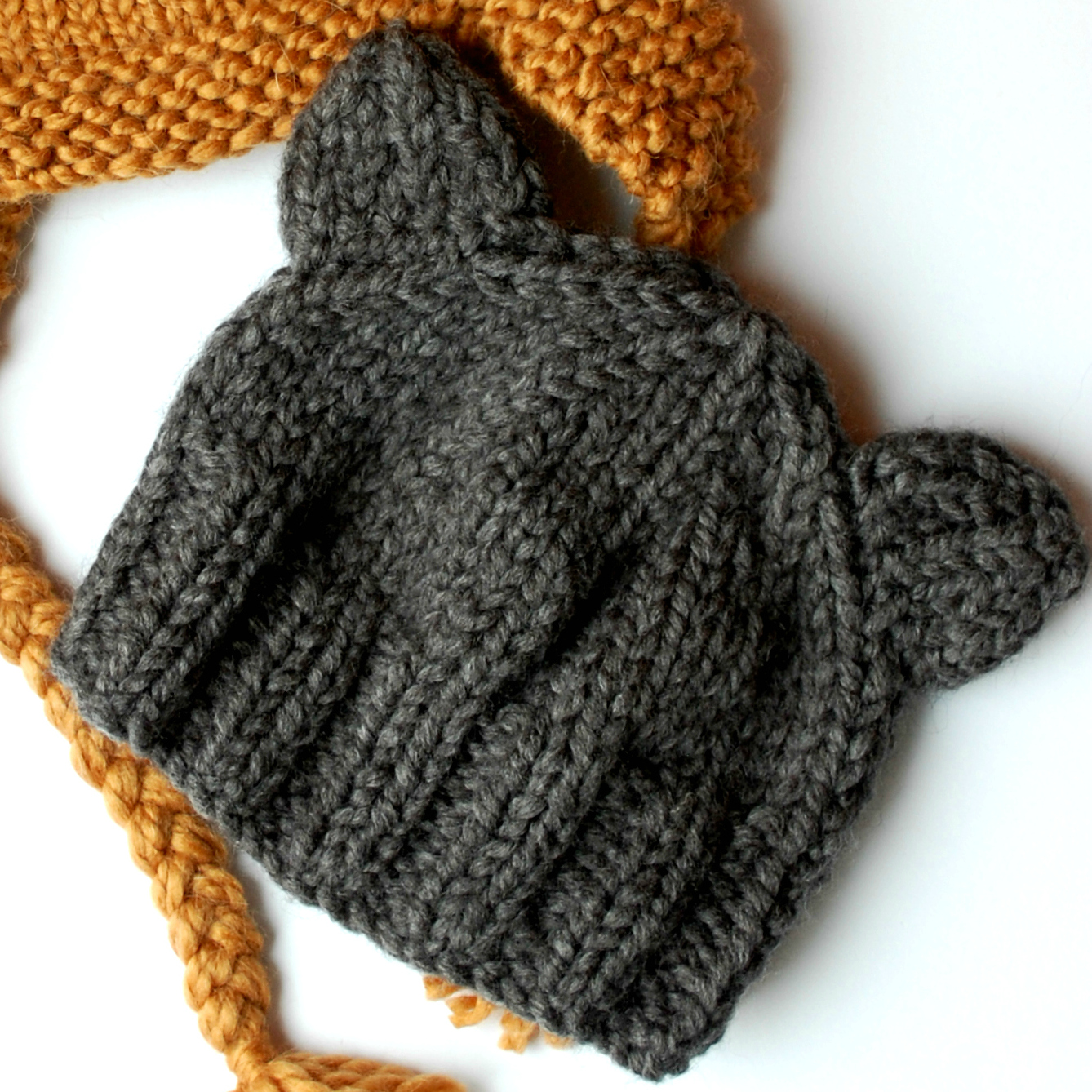 the geeky knitter: free knitting patterns - teddy bear hats