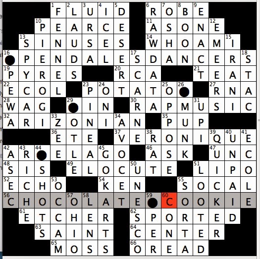 Sunday, May 25, 2008 NYT crossword by Elizabeth C. Gorski
