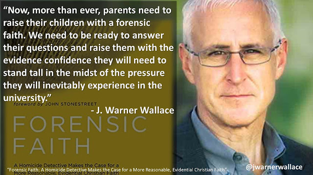 Quote from J. Warner Wallace- "Now, more than ever, parents need to raise their children with a forensic faith. We need to be ready to answer their questions and raise them with the evidence confidence they will need to stand tall in the midst of the pressure they will inevitably experience in the university." #God #Christianity #apologetics #Children #Faith #evidence #College #Jesus #God Quote from J. Warner Wallace- "Now, more than ever, parents need to raise their children with a forensic faith. We need to be ready to answer their questions and raise them with the evidence confidence they will need to stand tall in the midst of the pressure they will inevitably experience in the university." #God #Christianity #apologetics #Children #Faith #evidence #College #Jesus #God