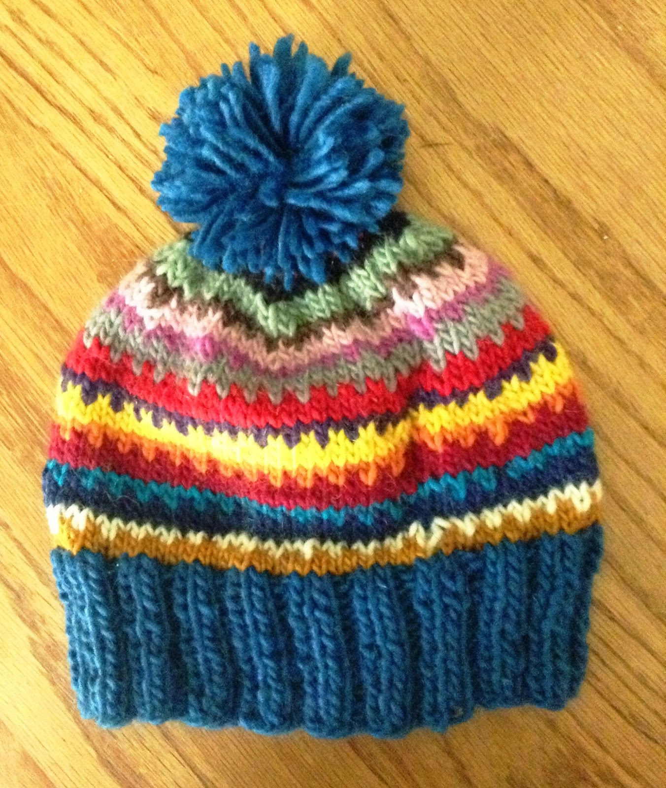 Knitting for Peace Scrappy Toddler Hat