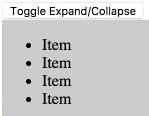 Expand/Collapse CSS Transition