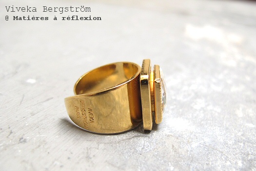 Bague cristal blanc Viveka Bergström