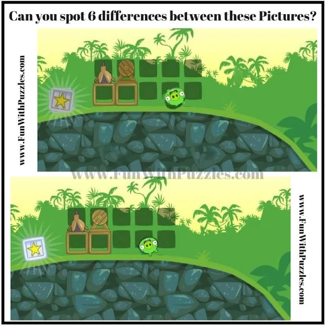 Angry Birds Spot-the-Difference Picture Puzzle Question