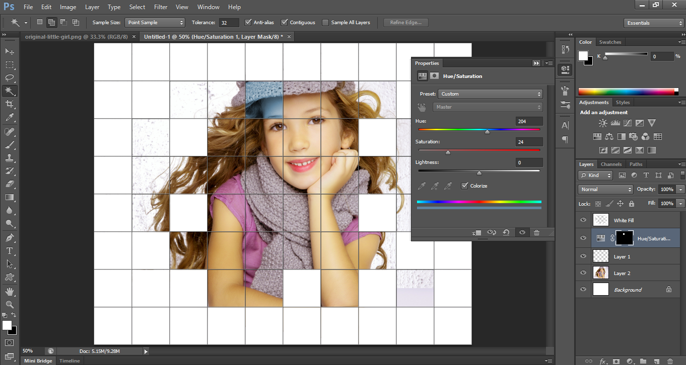 Color Grids Tutorials Photo Effects for Beginners Step By