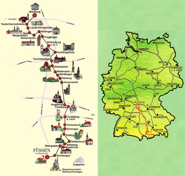 Rota romântica na Alemanha Deutsch Lernen