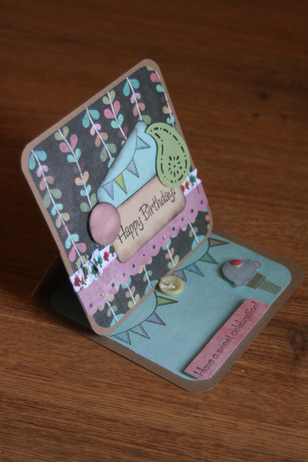 H.S. Homemade My First Stand Up Card....Seriously