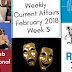 Weekly Current Affairs February 2018: Week 3