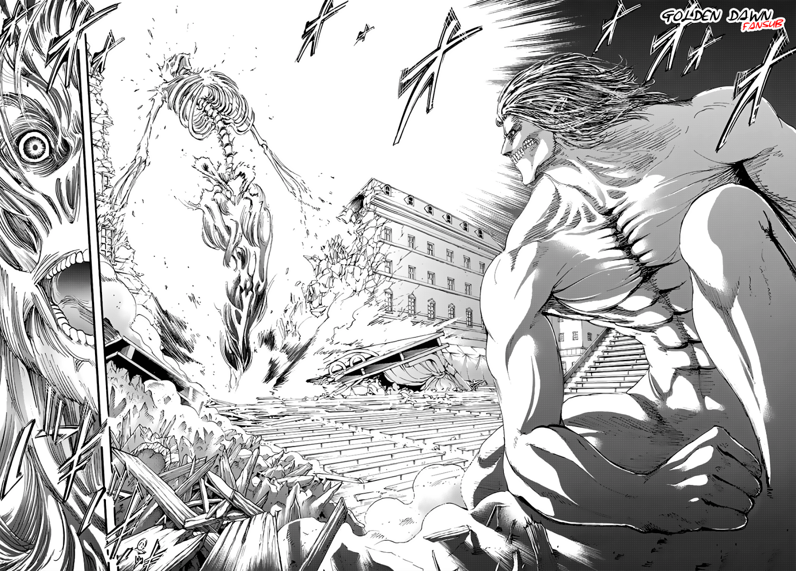 SHINGEKI NO KYOJIN 101: El titán martillo de guerra. | Golden Dawn scan