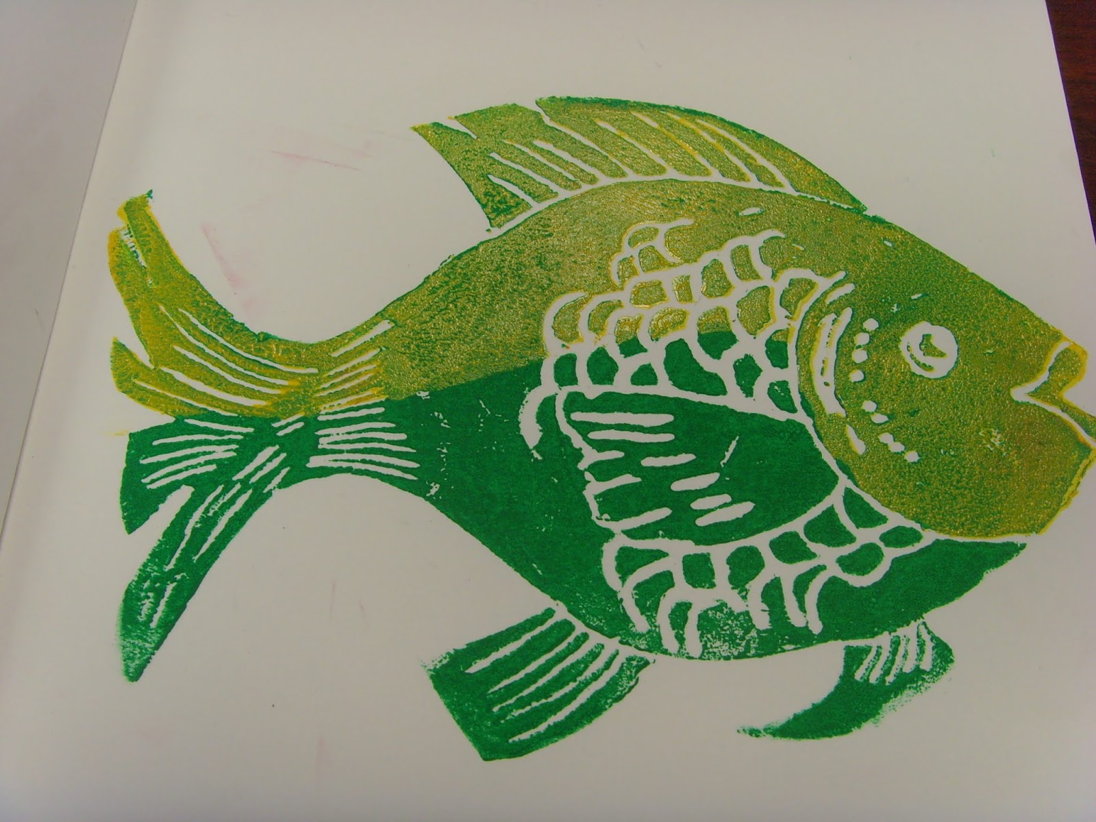 Corbet Art Exploring poly block printing