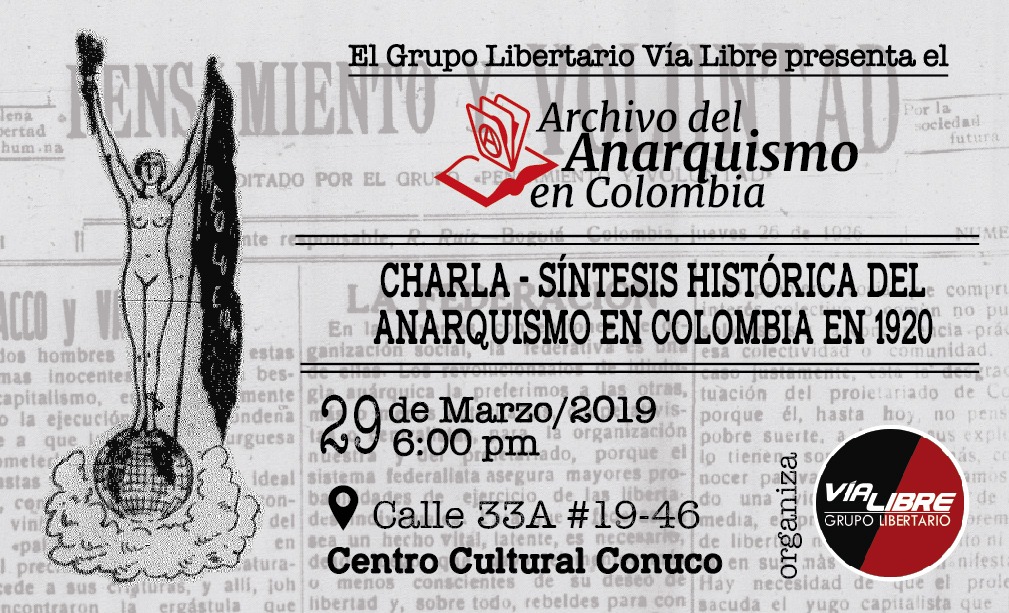 Síntesis histórica del Anarquismo en Colombia en 1920