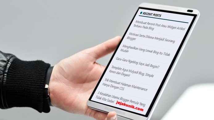 Membuat Recent Post Atau Widget Artikel Terbaru Pada Blog Membuat Recent Post Atau Widget Artikel Terbaru Pada Blog