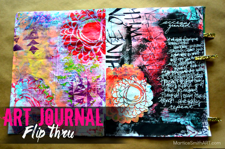 Art Journal Flip Thru #1 by Martice Smith II