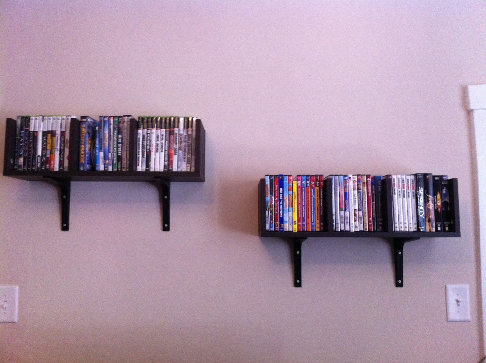 Living Large in Small Spaces First IKEA Hack DVD/Video Game Shelves