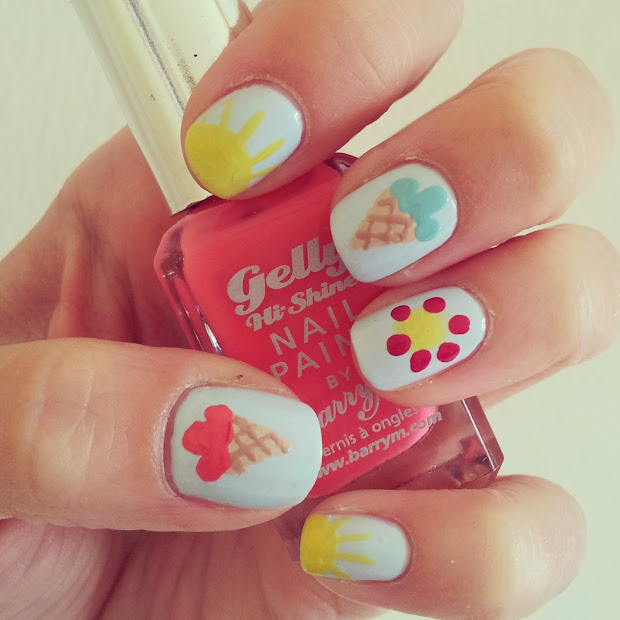 snazzy summer nails art 2014-2015http nails-side