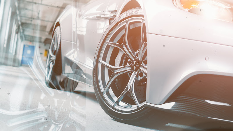 Aston Martin with Vellano rims