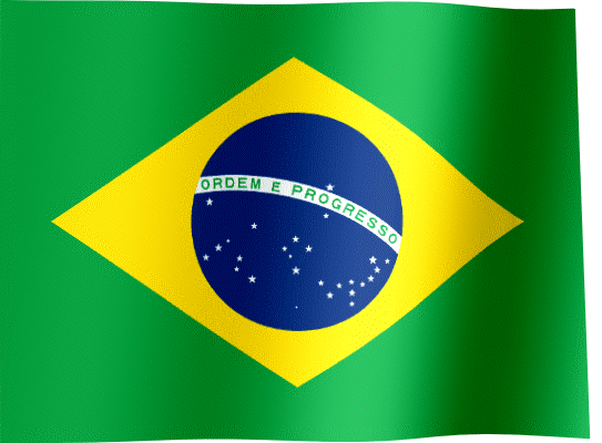 Waving Flag of Brazil (Animated Gif)