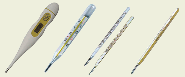 information about different types of thermometers