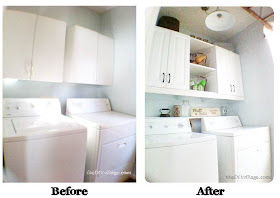 Laundry Room Makeover- the DIY village