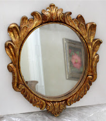 chalk paint mirror distressed antique sloan annie gold finish painting wet blues wax frame waxed frames decorated before distress mirrors