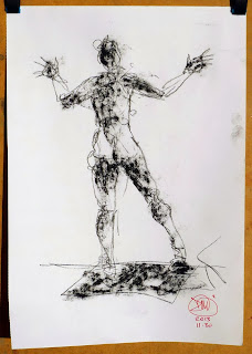 Charcoal nude by David Meldrum
