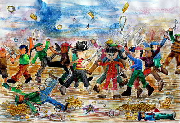 Karya Lukisan Anak Raih Juara Lomba Tingkat Dunia