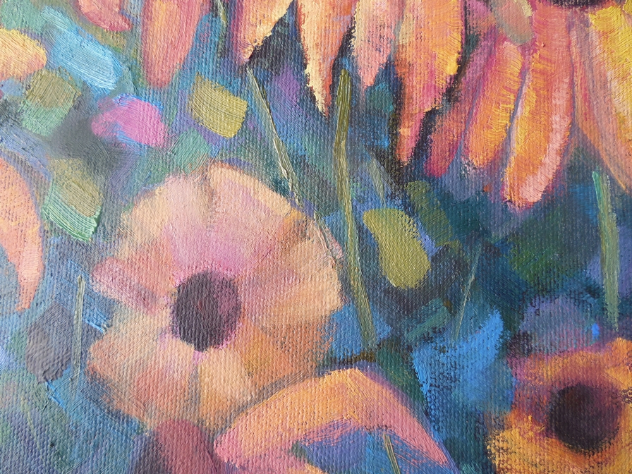 Palette Knife Painters, International Floral Landscape, Floral Still