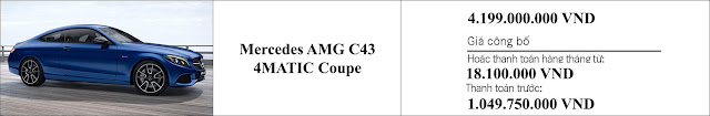 Giá xe Mercedes AMG C43 4MATIC Coupe 2019 Giá xe Mercedes AMG C43 4MATIC Coupe 2019 tại Mercedes Trường Chinh
