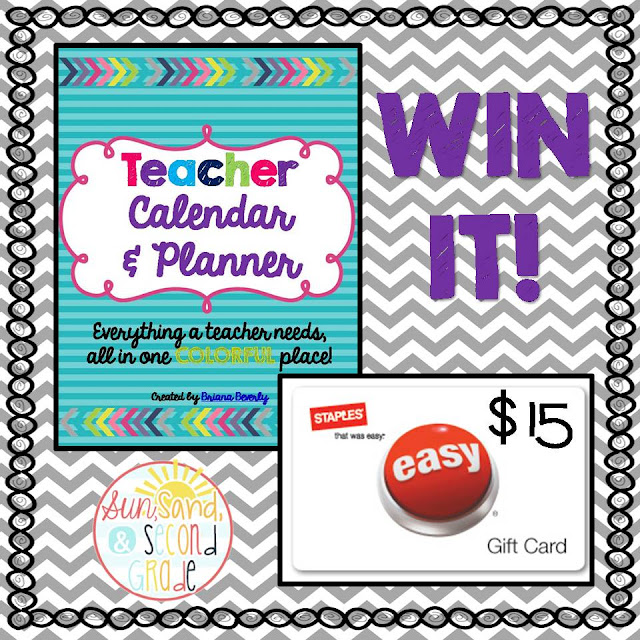 Teacher Calendar & Planner - Sun, Sand & Second Grade