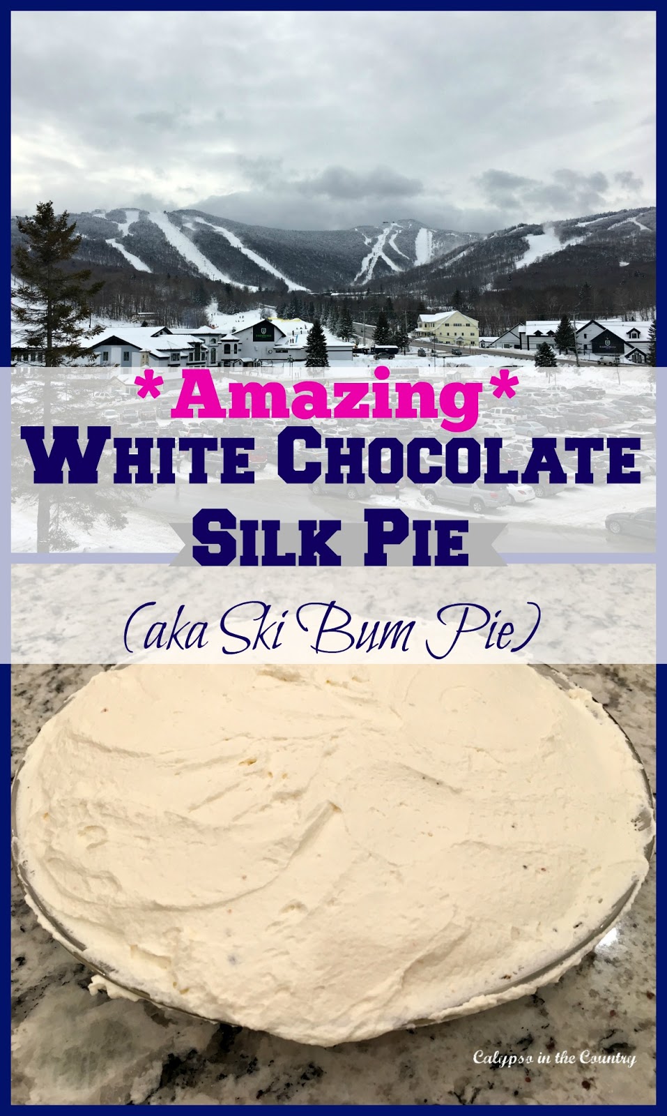 Delicious White Chocolate Silk Pie Recipe with a funny story to go with it!