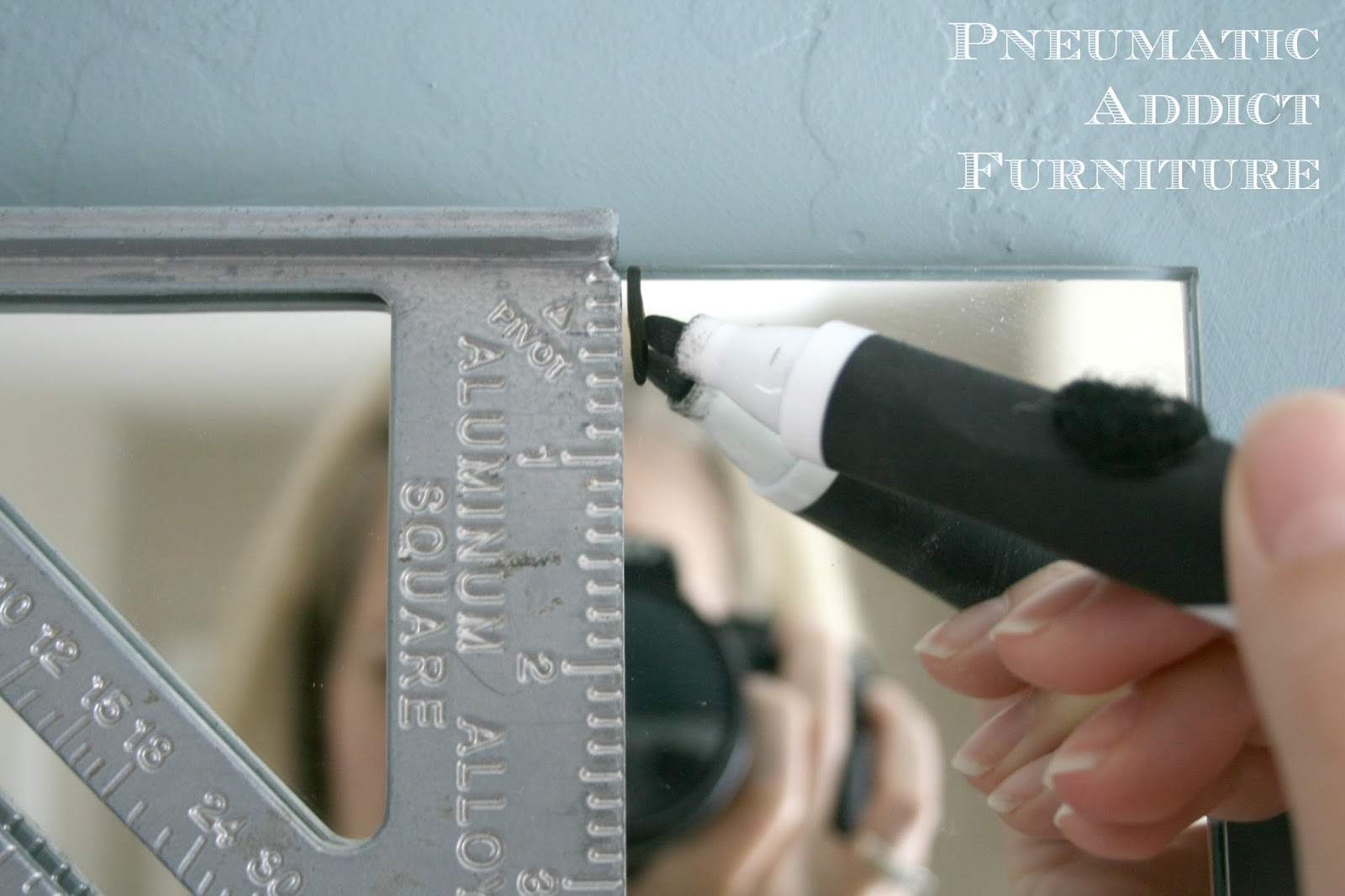 Tip for Adding Trim to a Wall Mirror { And 100 Giveaway Winner
