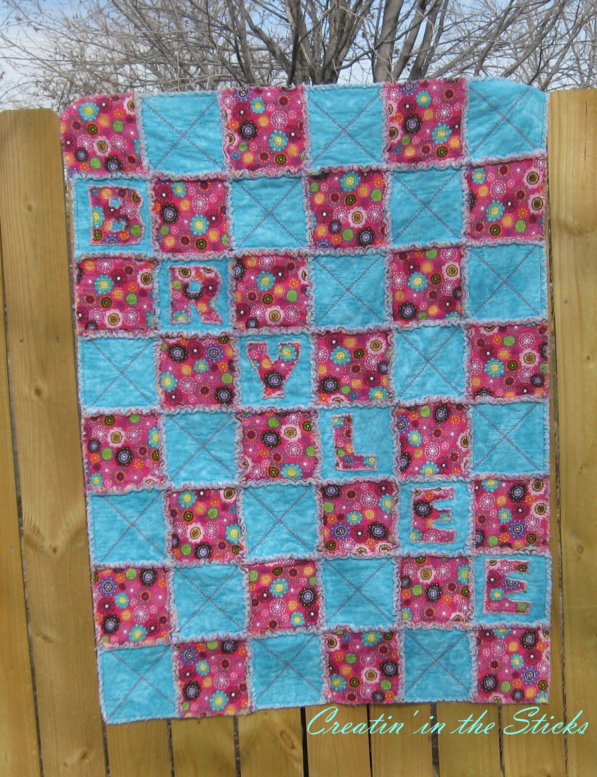 Creatin' in the Sticks How to Make a Flannel Rag Baby Quilt
