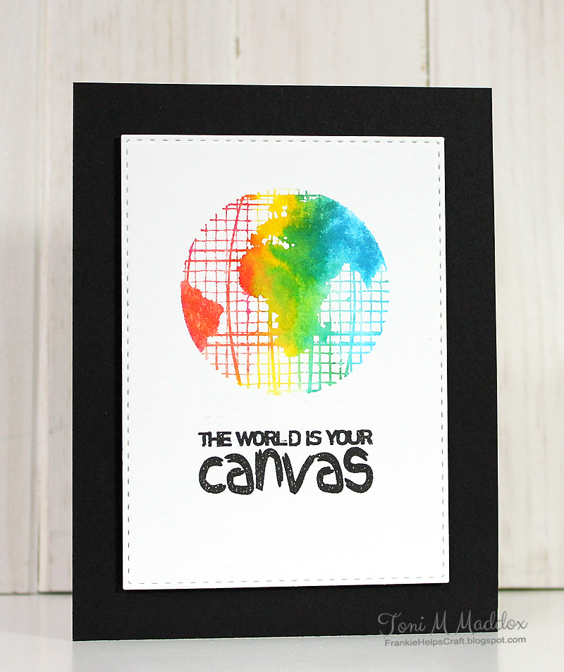 Frankie Helps Craft The World is Your Canvas