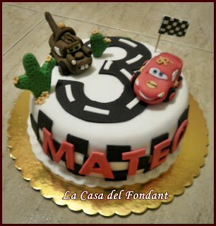 La Casa del Fondant: Tarta Cars