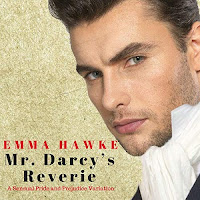 Mr. Darcy's Reverie: A Sensual Pride and Prejudice Variation audiobook cover. A close-up view of a handsome man's face in a high regency ruffled collar and cravat.