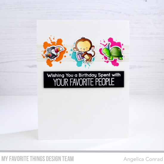 Handmade card by Angelica Conrad featuring products from My Favorite Things #mftstamps