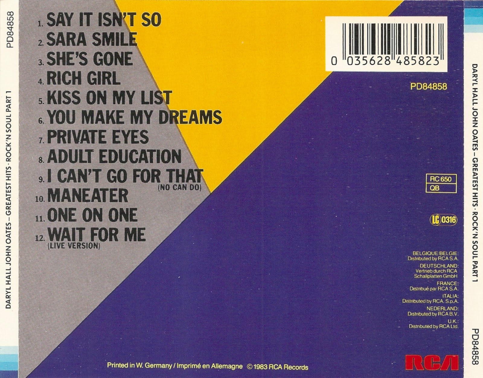 Hall and oates biggest single