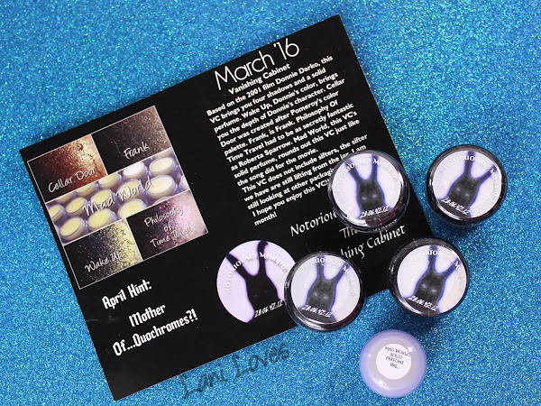 Notoriously Morbid March 2016 Vanishing Cabinet Swatches & Review