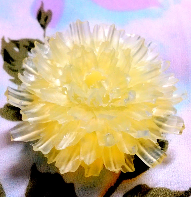 花々の便り タイ カービング 透明石鹸の花