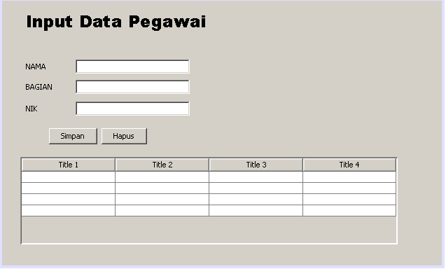 FP Learning: Membuat Program input data sederhana dengan Netbean