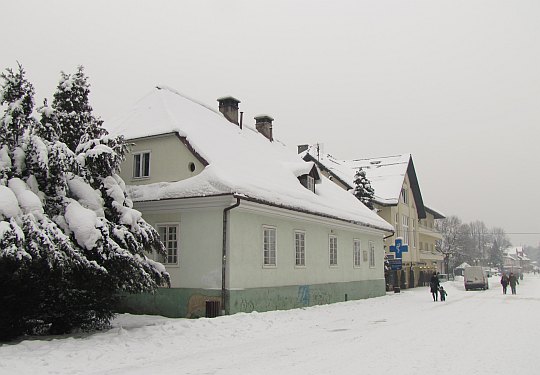 Budynek starej szkoły w Wiśle z 1824.