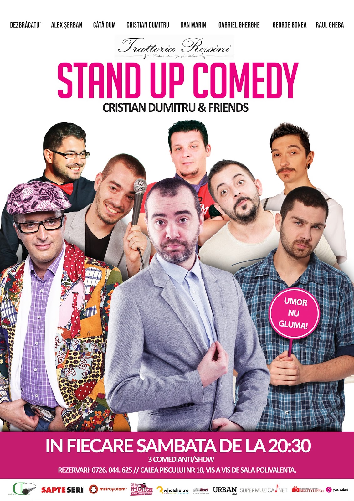 Stand-up Comedy Sambata 12 Noiembrie Trattoria Rossini Bucuresti Stand-up Comedy Sambata 12 Noiembrie Trattoria Rossini Bucuresti