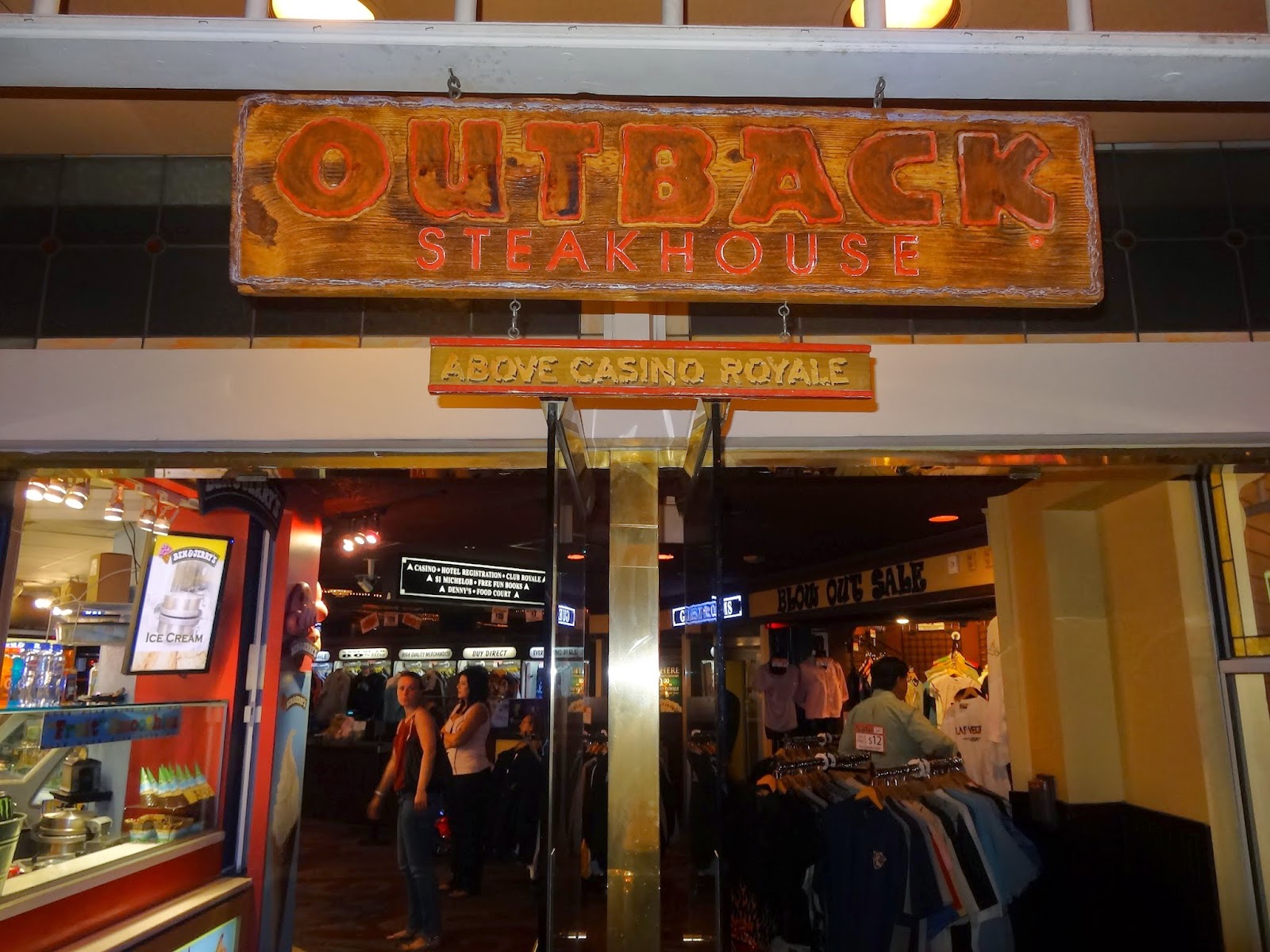 Miquelli's Amerikablog Restaurant Outback Steakhouse Strip Casino